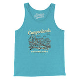 Canyonlands National Park Men/Unisex Tank Top-Teal-Allegiant Goods Co. Vintage Sports Apparel