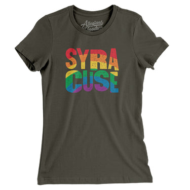 Syracuse New York Pride Women's T-Shirt-Allegiant Goods Co. Vintage Sports Apparel