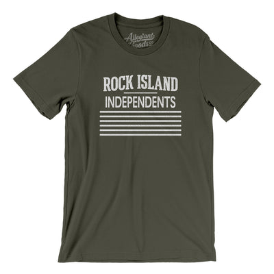 Rock Island Independents Football Men/Unisex T-Shirt-Army-Allegiant Goods Co. Vintage Sports Apparel
