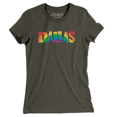 Dallas Texas Pride Women's T-Shirt-Allegiant Goods Co. Vintage Sports Apparel