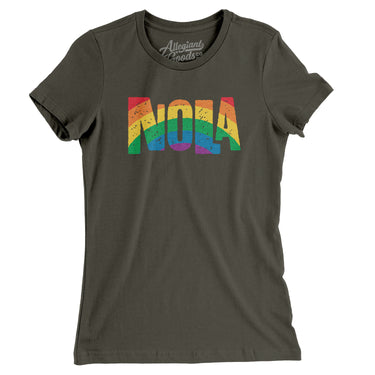 New Orleans Louisiana Pride Women's T-Shirt-Allegiant Goods Co. Vintage Sports Apparel