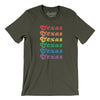 Texas Pride Men/Unisex T-Shirt-Army-Allegiant Goods Co. Vintage Sports Apparel