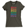 Ohio Pride Women's T-Shirt-Army-Allegiant Goods Co. Vintage Sports Apparel
