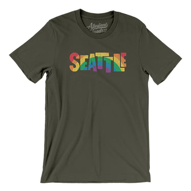 Seattle Washington Pride Men/Unisex T-Shirt-Allegiant Goods Co. Vintage Sports Apparel
