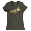 Pittsburgh Spirit Soccer Women's T-Shirt-Army-Allegiant Goods Co. Vintage Sports Apparel