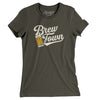 Brew Town Women's T-Shirt-Army-Allegiant Goods Co. Vintage Sports Apparel