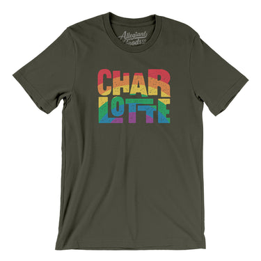 Charlotte North Carolina Pride Men/Unisex T-Shirt-Allegiant Goods Co. Vintage Sports Apparel