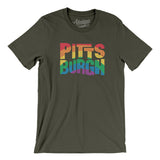 Pittsburgh Pennsylvania Pride Men/Unisex T-Shirt-Allegiant Goods Co. Vintage Sports Apparel
