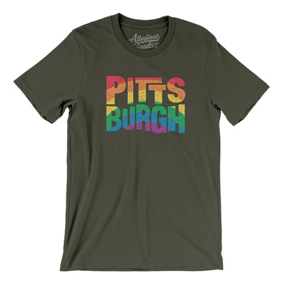 Pittsburgh Pennsylvania Pride Men/Unisex T-Shirt-Army-Allegiant Goods Co. Vintage Sports Apparel