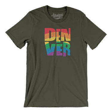 Denver Colorado Pride Men/Unisex T-Shirt-Allegiant Goods Co. Vintage Sports Apparel