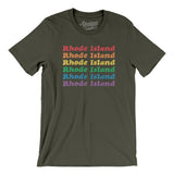 Rhode Island Pride Men/Unisex T-Shirt-Allegiant Goods Co. Vintage Sports Apparel