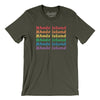 Rhode Island Pride Men/Unisex T-Shirt-Army-Allegiant Goods Co. Vintage Sports Apparel