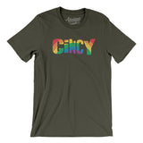 Cincinnati Ohio Pride Men/Unisex T-Shirt-Allegiant Goods Co. Vintage Sports Apparel