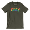Cincinnati Ohio Pride Men/Unisex T-Shirt-Army-Allegiant Goods Co. Vintage Sports Apparel