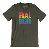 Raleigh North Carolina Pride Men/Unisex T-Shirt-Army-Allegiant Goods Co. Vintage Sports Apparel