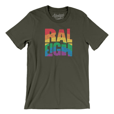 Raleigh North Carolina Pride Men/Unisex T-Shirt-Army-Allegiant Goods Co. Vintage Sports Apparel