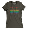 North Carolina Pride Women's T-Shirt-Army-Allegiant Goods Co. Vintage Sports Apparel