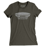 Detroit Silverdome Women's T-Shirt-Allegiant Goods Co. Vintage Sports Apparel