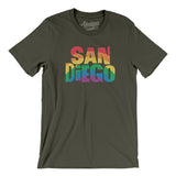 San Diego California Pride Men/Unisex T-Shirt-Allegiant Goods Co. Vintage Sports Apparel