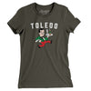 Toledo Buckeyes Hockey Women's T-Shirt-Army-Allegiant Goods Co. Vintage Sports Apparel