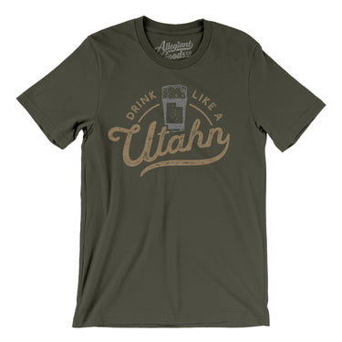 Drink Like a Utahn Men/Unisex T-Shirt-Allegiant Goods Co. Vintage Sports Apparel