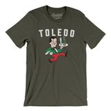 Toledo Buckeyes Hockey Men/Unisex T-Shirt-Allegiant Goods Co. Vintage Sports Apparel
