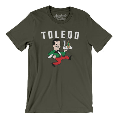Toledo Buckeyes Hockey Men/Unisex T-Shirt-Army-Allegiant Goods Co. Vintage Sports Apparel