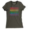 Minnesota Pride Women's T-Shirt-Army-Allegiant Goods Co. Vintage Sports Apparel