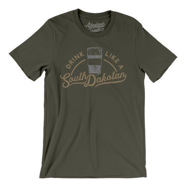 Drink Like a South Dakotan Men/Unisex T-Shirt-Allegiant Goods Co. Vintage Sports Apparel