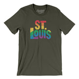 St. Louis Missouri Pride Men/Unisex T-Shirt-Allegiant Goods Co. Vintage Sports Apparel