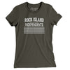 Rock Island Independents Football Women's T-Shirt-Army-Allegiant Goods Co. Vintage Sports Apparel