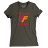 Philadelphia Firebirds Hockey Women's T-Shirt-Army-Allegiant Goods Co. Vintage Sports Apparel