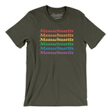 Massachusetts Pride Men/Unisex T-Shirt-Allegiant Goods Co. Vintage Sports Apparel