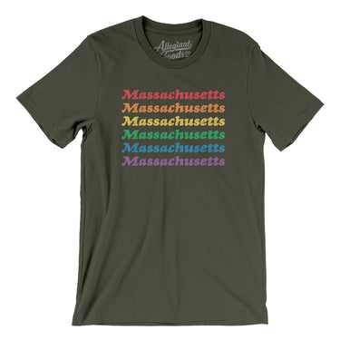 Massachusetts Pride Men/Unisex T-Shirt-Allegiant Goods Co. Vintage Sports Apparel