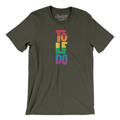 Toledo Ohio Pride Men/Unisex T-Shirt-Army-Allegiant Goods Co. Vintage Sports Apparel