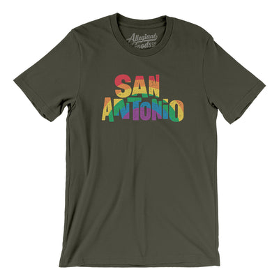 San Antonio Texas Pride Men/Unisex T-Shirt-Army-Allegiant Goods Co. Vintage Sports Apparel