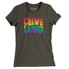 Cleveland Ohio Pride Women's T-Shirt-Army-Allegiant Goods Co. Vintage Sports Apparel