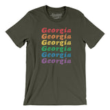 Georgia Pride Men/Unisex T-Shirt-Allegiant Goods Co. Vintage Sports Apparel