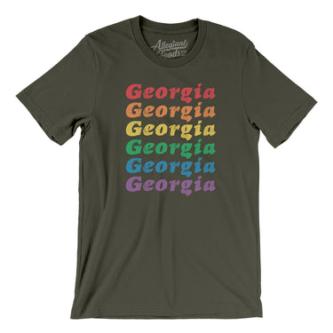 Georgia Pride Men/Unisex T-Shirt-Allegiant Goods Co. Vintage Sports Apparel