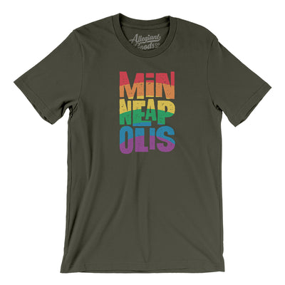 Minneapolis Minnesota Pride Men/Unisex T-Shirt-Army-Allegiant Goods Co. Vintage Sports Apparel