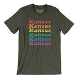 Kansas Pride Men/Unisex T-Shirt-Allegiant Goods Co. Vintage Sports Apparel