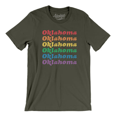 Oklahoma Pride Men/Unisex T-Shirt-Army-Allegiant Goods Co. Vintage Sports Apparel