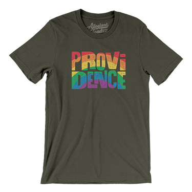Providence Rhode Island Pride Men/Unisex T-Shirt-Allegiant Goods Co. Vintage Sports Apparel