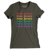 New Jersey Pride Women's T-Shirt-Army-Allegiant Goods Co. Vintage Sports Apparel