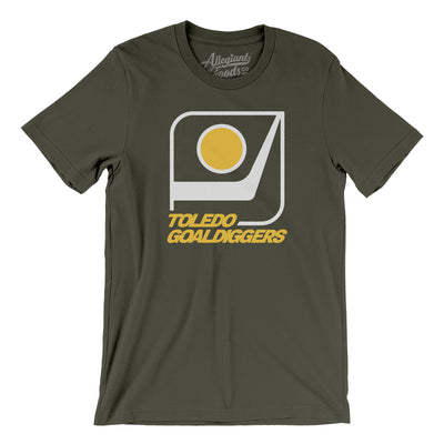 Toledo Goaldiggers Hockey Men/Unisex T-Shirt-Army-Allegiant Goods Co. Vintage Sports Apparel