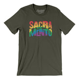 Sacramento California Pride Men/Unisex T-Shirt-Allegiant Goods Co. Vintage Sports Apparel