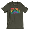 Sacramento California Pride Men/Unisex T-Shirt-Army-Allegiant Goods Co. Vintage Sports Apparel