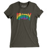 Indianapolis Indiana Pride Women's T-Shirt-Army-Allegiant Goods Co. Vintage Sports Apparel