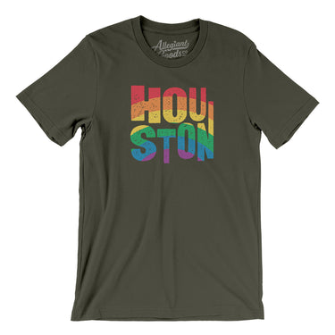 Houston Texas Pride Men/Unisex T-Shirt-Allegiant Goods Co. Vintage Sports Apparel