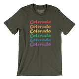Colorado Pride Men/Unisex T-Shirt-Allegiant Goods Co. Vintage Sports Apparel